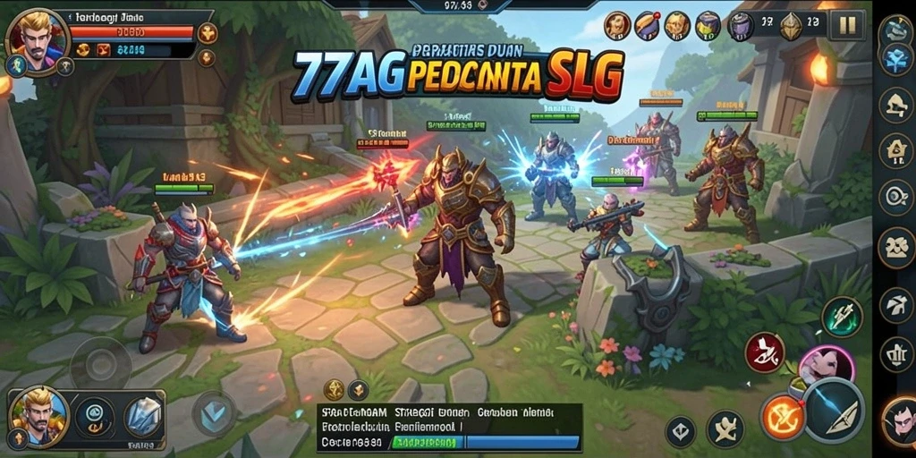 Tampilan gameplay 77AG yang penuh aksi dalam genre SLG.