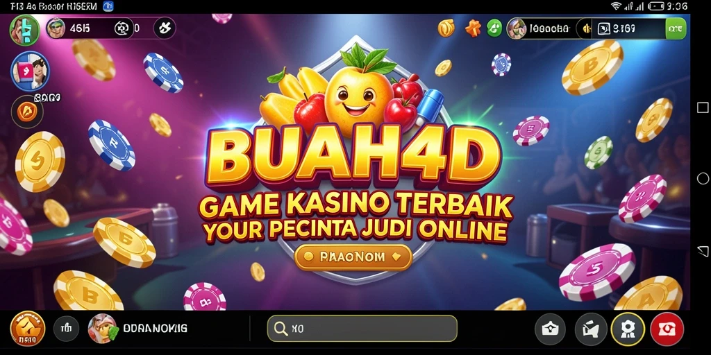 Tampilan menarik dan antarmuka BUAH4D saat bermain Kasino.