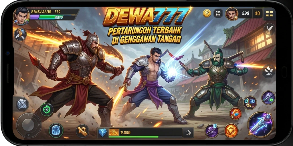 Tampilan seru pertarungan karakter dalam DEWA777 yang penuh aksi.