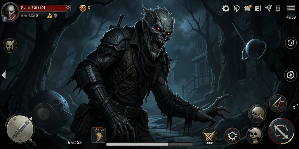 Screenshot G668 menampilkan atmosfer mencekam dan gameplay yang menggugah adrenalin.