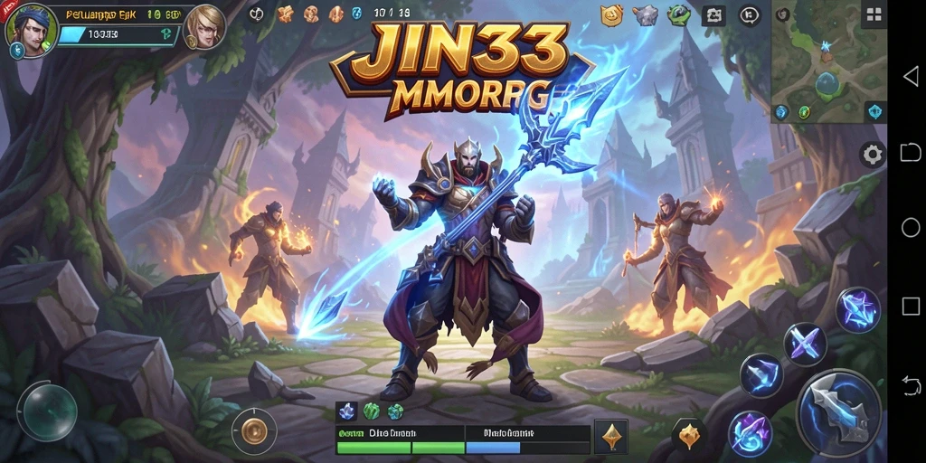Tampilan gameplay seru dalam petualangan MMORPG JIN33.