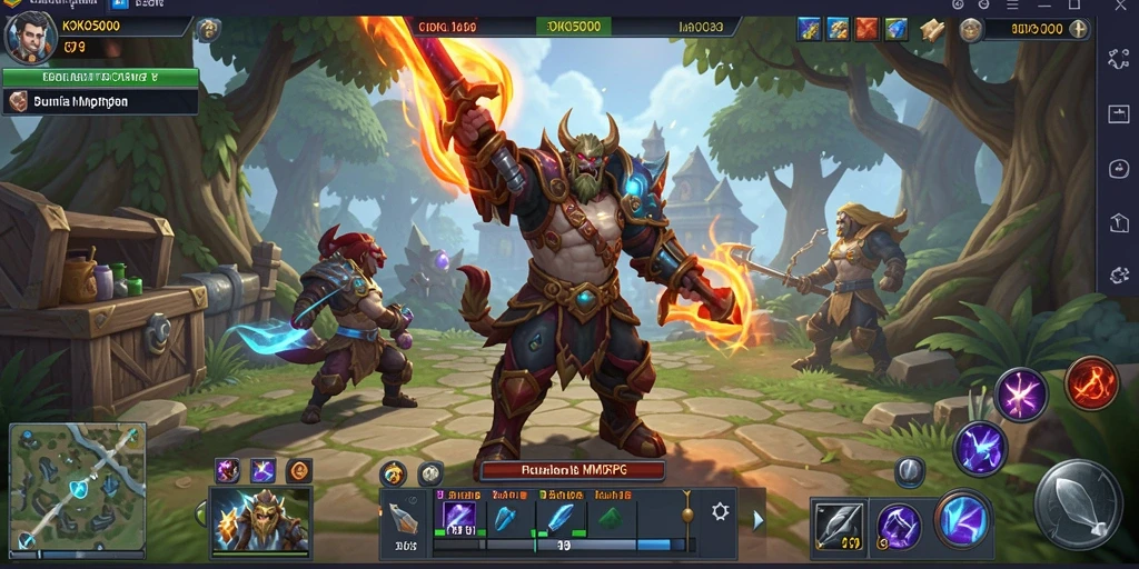 Tampilan gameplay seru di KOKO5000 dengan aksi bertempur yang mendebarkan.