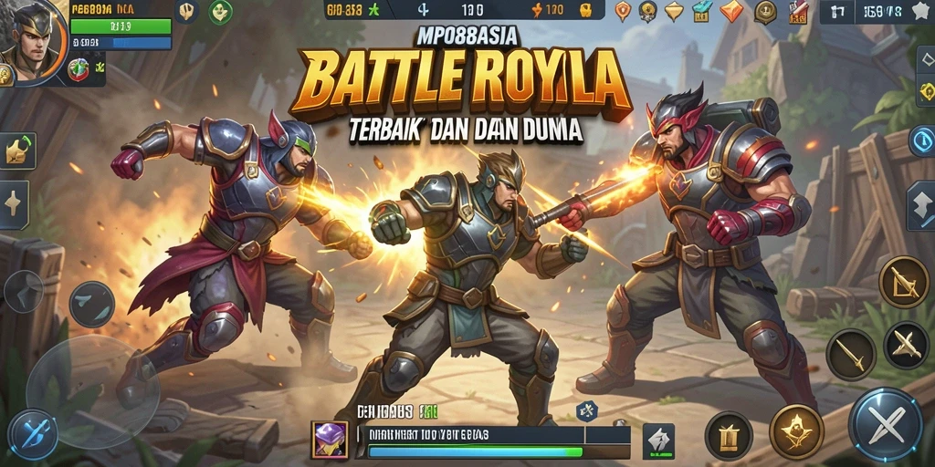 Tangkapan layar permainan MPO88ASIA dengan aksi Battle Royale yang memukau.