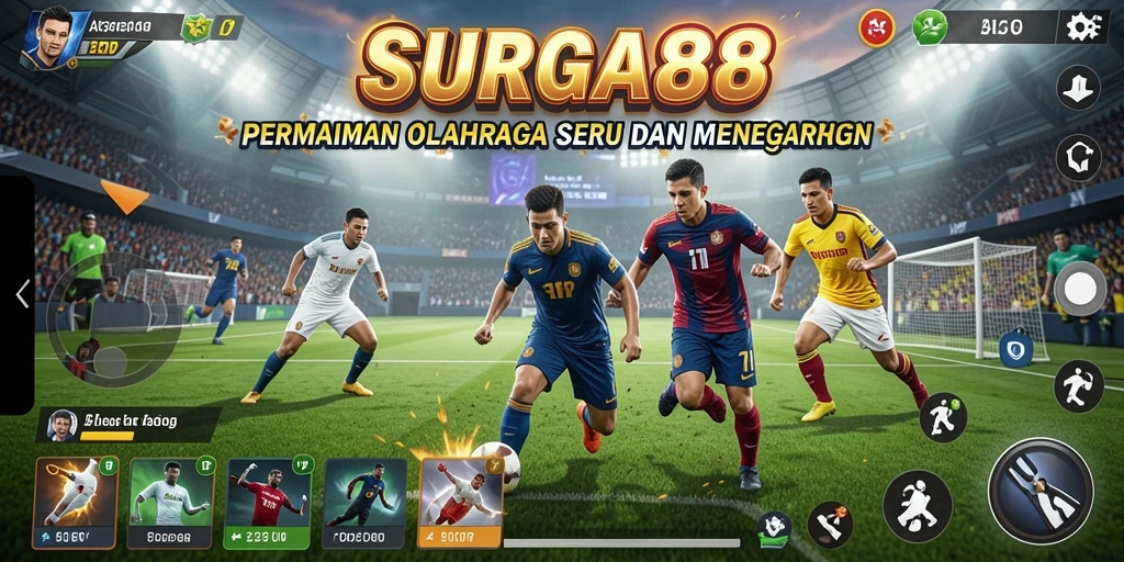 Tampilan utama gameplay SURGA88 yang menegangkan dan seru.