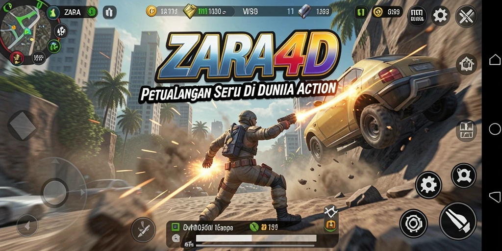 Tampilan gameplay seru dari ZARA4D yang penuh aksi.